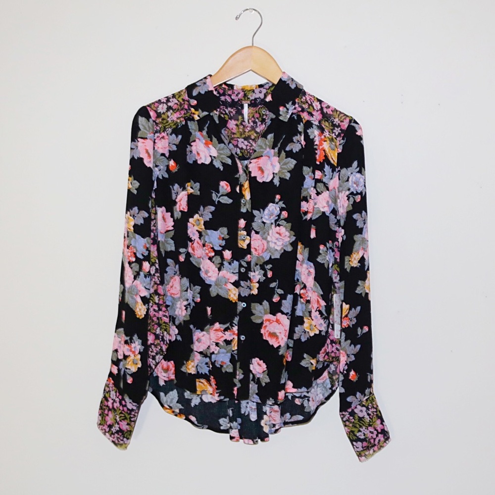 Free People Hold On To Me Printed Top - Picture 3 of 9
